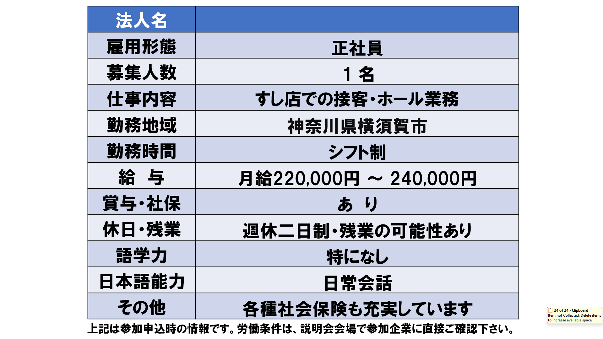 仕事、バイト、正社員